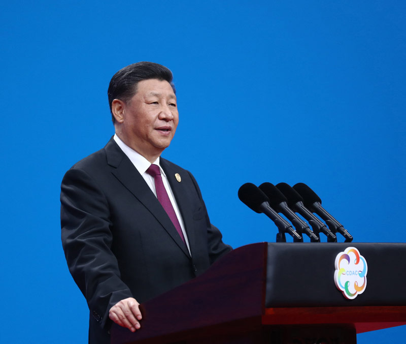 5月15日，国家主席习近平在北京国家会议中心出席亚洲文明对话大会开幕式，并发表题为《深化文明交流互鉴 共建亚洲命运共同体》的主旨演讲。